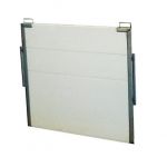 Porta Engorda c/ 105x90 cm - PVC Branco + Calha Inox